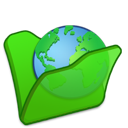 folder, green, internet icon