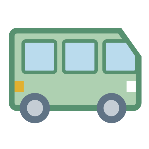 Minibus svg vector icon