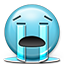 crying, crying river, emot, sad, smiley, smiley face icon