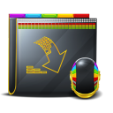 folder,download,descending,fall,decrease,down,descend icon