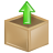 box,upload,ascend,ascending,increase,up,rise icon