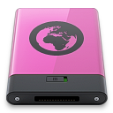 b, pink, server icon