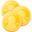 coins, y icon