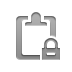 clipboard,lock icon