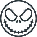 halloween, jack, skellington svg vector icon