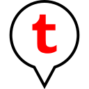 pin, social, tumblr svg vector icon