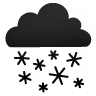 snow,black icon