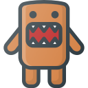 character, domo, kun svg vector icon