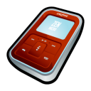 creative,zen,micro,red,mp3 player,ipod icon