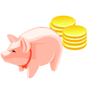 money,pig,luck,cash,currency,coin icon