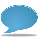 bulb, chat, talk icon