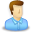 blue, user icon