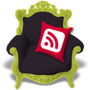 purple, rss icon