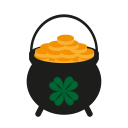 boiler, gold, jewel, leprechaun, patrick, theurgy, treasure svg vector icon