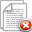 delete, document icon