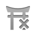 shinto,temple,cross icon