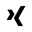 xing,black icon