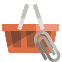 shopping,basket,attachment icon