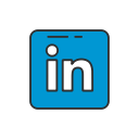 linkedin, linkedin button, linkedin logo, social media svg vector icon