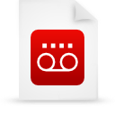 document, file, paper, red icon