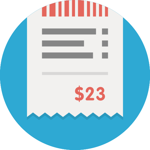 Bill svg vector icon