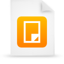 document, file, orange, paper icon