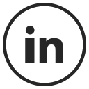 linkdin, logo, media, social svg vector icon