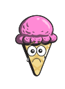 cartoon, cone, cream, emoji, ice svg vector icon
