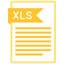 documents, file, format, paper, xls svg vector icon