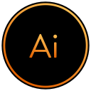 adobe, app, art, design, graphic, illustrator svg vector icon