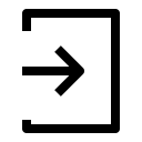 account, door, enter, login svg vector icon