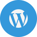 logo, wordpress svg vector icon