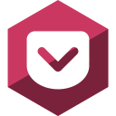 gloss, hexagon, media, pocket, social svg vector icon