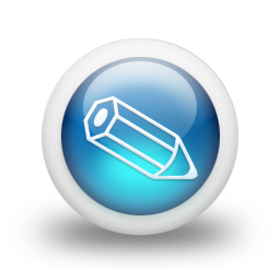 glossy,blue,orb icon