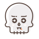 avatar, character, halloween, skeleton, skull svg vector icon