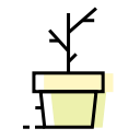 decoration, flowerpot, interior, plant svg vector icon