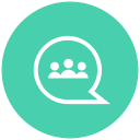 chat bubble, conversation, message, message bubble, messaging, starred conversation, talk svg vector icon