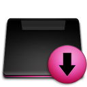 download,folder,descending,fall,decrease,down,descend icon