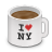 coffee, i love new york, ilny icon