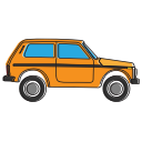 allroad, avtovaz, car, lada, niva, oldcar, side svg vector icon