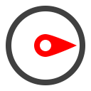 compass, east svg vector icon