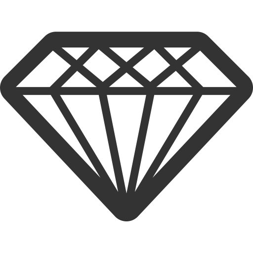 Diamond svg vector icon