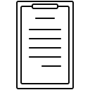 clipboard, document, form, list, survey, tracklist svg vector icon