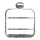 camp, camping, canteen, water svg vector icon
