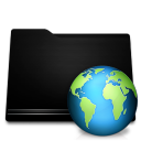 black,folder,web icon