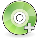 gnome,dev,disc,dvdr,plus,disk,save,add icon