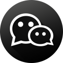 black white, circle, high quality, long shadow, social, social media, wechat svg vector icon