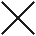 close, delete, exit, x svg vector icon