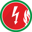 electric, electricity, fire, flame, lightning, spark svg vector icon