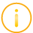 basic, information, yellow icon